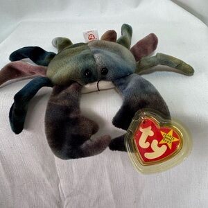 Ty Beanie Baby Multicolor Crab Plush